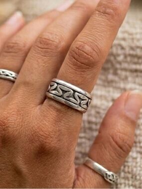 Vintage Taxco Mexico sterling silver Unisex Ring